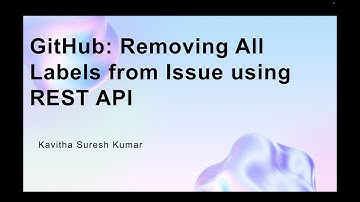 GitHub: Removing All Labels from Issue using REST API