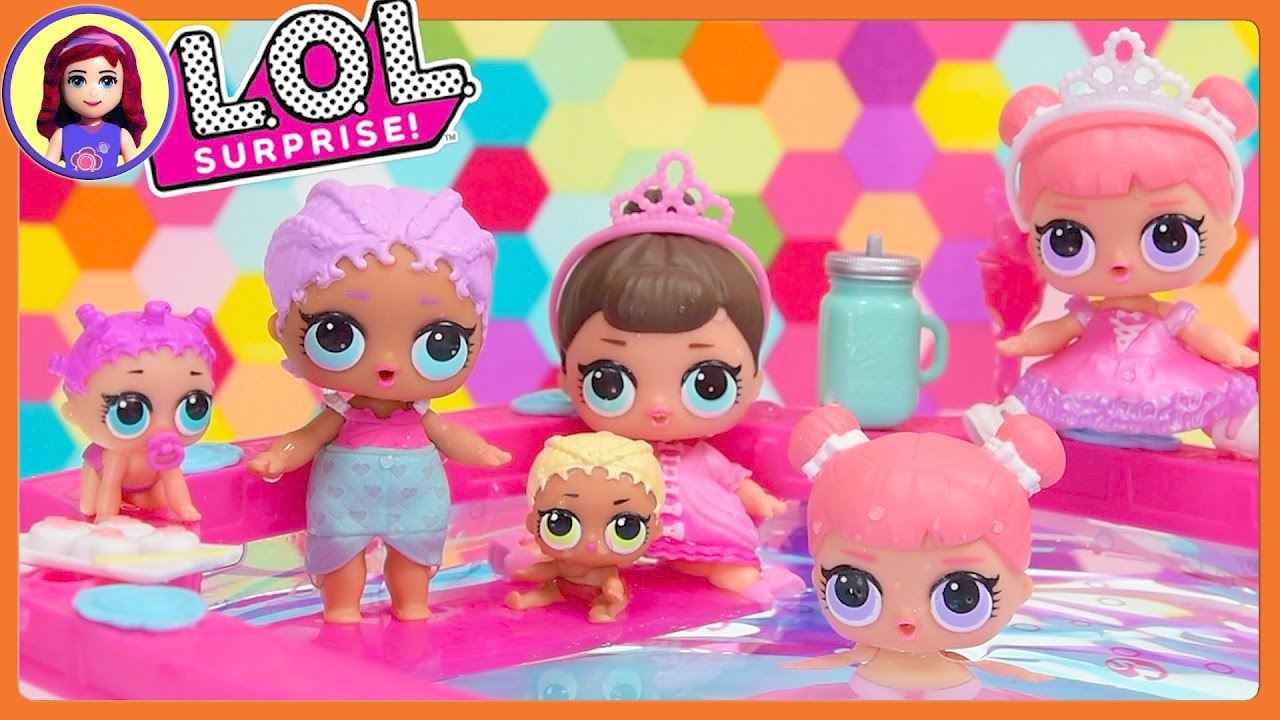 LOL Surprise Dolls Wave 2 Mermaid Twin Babies Ultra Rare in Barbie Pool