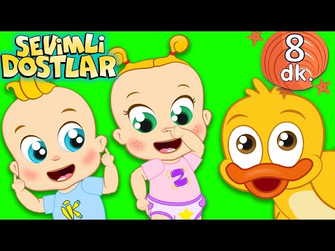 Ağız Burun Kulak ve Sevimli Dostlar bebek şarkıları | Çocuk şarkıları | Adisebaba TV Nursery Rhymes