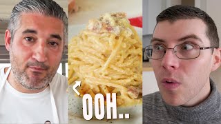 Pro Chef Reacts.. To Vincenzo's Plate SPAGHETTI CARBONARA!