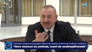 Prezident Şuşada iqamətgah tikdirmək istəyən məmurların adlarını sadaladı