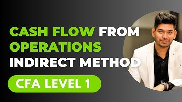 CFO cash flow statement indirect method | CFA Level 1 | 2023