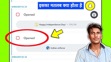 Snapchat snap opened ka matlab kya hota hai | Snapchat opened kya hai