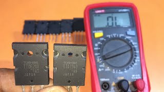 2sc5200 and 2sa1943 transistor checking for making amplifier