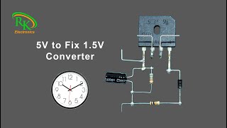 Diy 5V To Fix 1.5V Step Down Converter Diy Electronics Projects