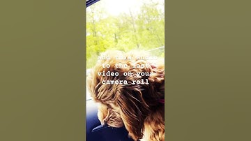 Add this audio to the last video on your camera roll