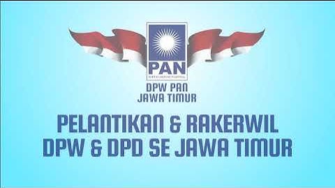 Slamet Ariyadi: Selamat dan Sukses pelantikan DPW dan DPD PAN Sejatim