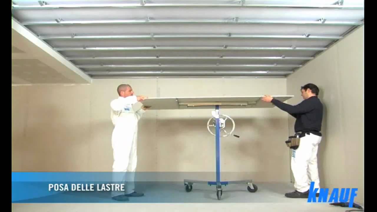 Controsoffitto in cartongesso in aderenza coimpertv youtube Struttura per cartongesso soffitto