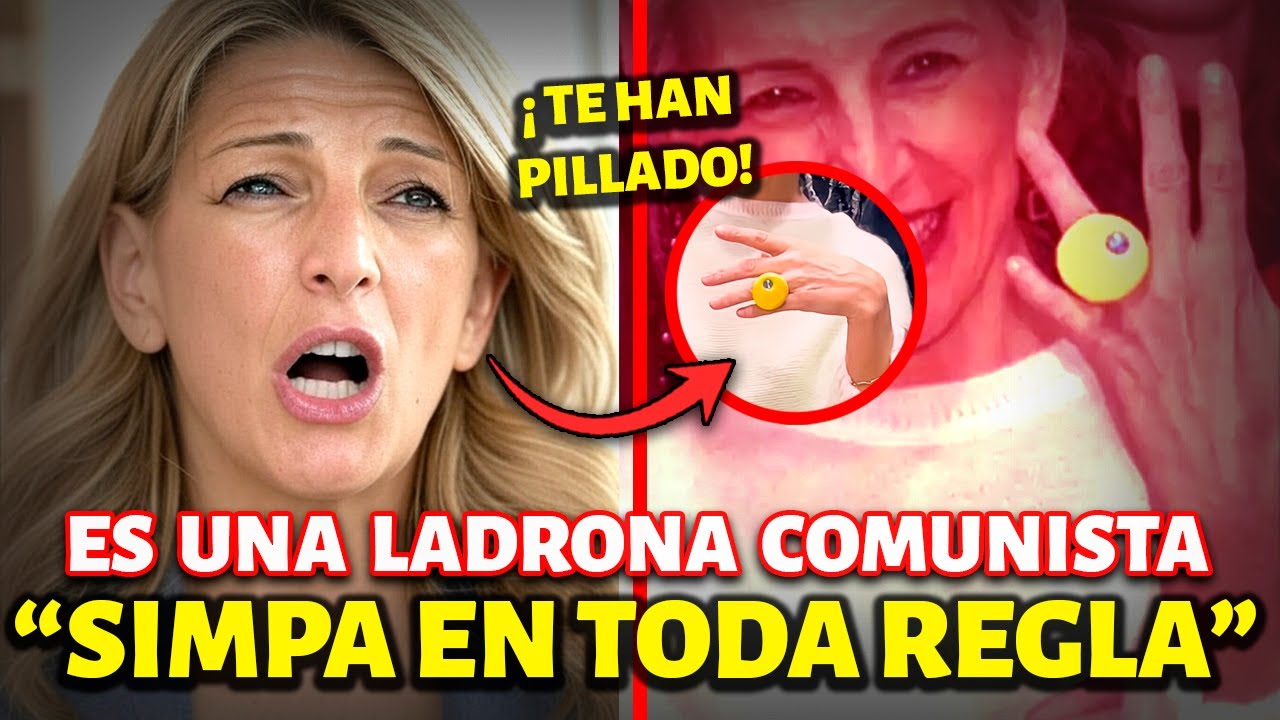 🚨💍Yolanda Díaz ROBÓ UN ANILLO ¡PILLADA! EN LA  Fashion Week MADRID😱