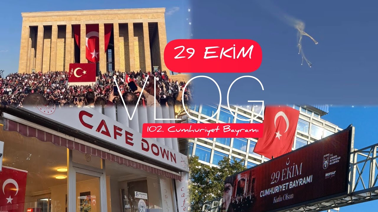 13||🎈ANITKABİR'DE 29 EKİM🇹🇷SOLOTÜRK UÇUŞLARI✨️CAFE DOWN-KIZILAY