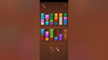 Colorwood sort puzzle game Level 154 and 155 gameplay walk-through 2024#ytshort#color#wood#gaming