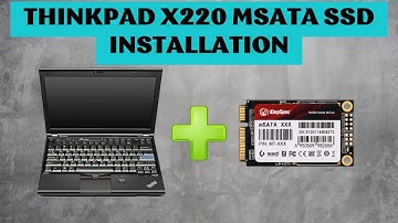 How to Install an mSATA SSD Drive in the ThinkPad X220