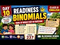Day 10 Readiness AP Class 8 English Blooming Minds Binomials in Telugu