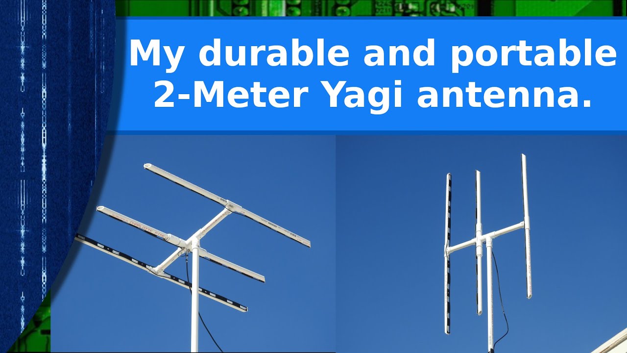 Ham Radio - My durable and portable 2 meter Yagi antenna. photo