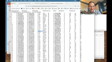 Lingstats - Lecture #15b - Covariance + Correlation - R Commands