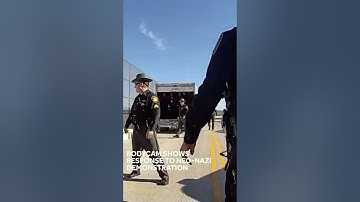 BODY CAM: Video shows response to neo-Nazi demonstration