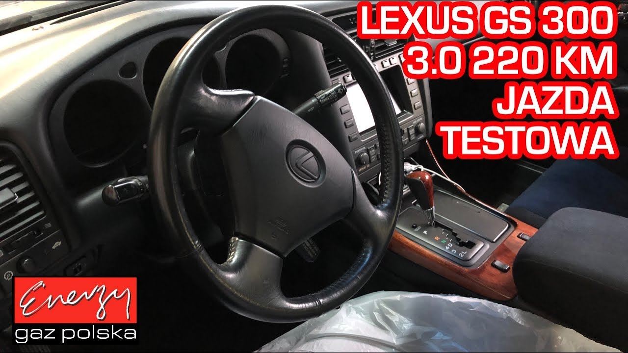 Jazda testowa test LPG Lexus GS300 z 3.0 220KM 1998r w