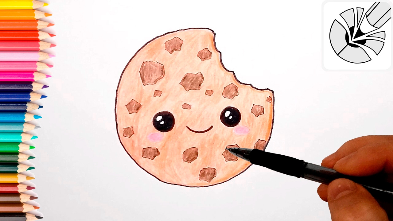 How to Draw a Cute Cookie - Step by Step - Cute and Easy ...