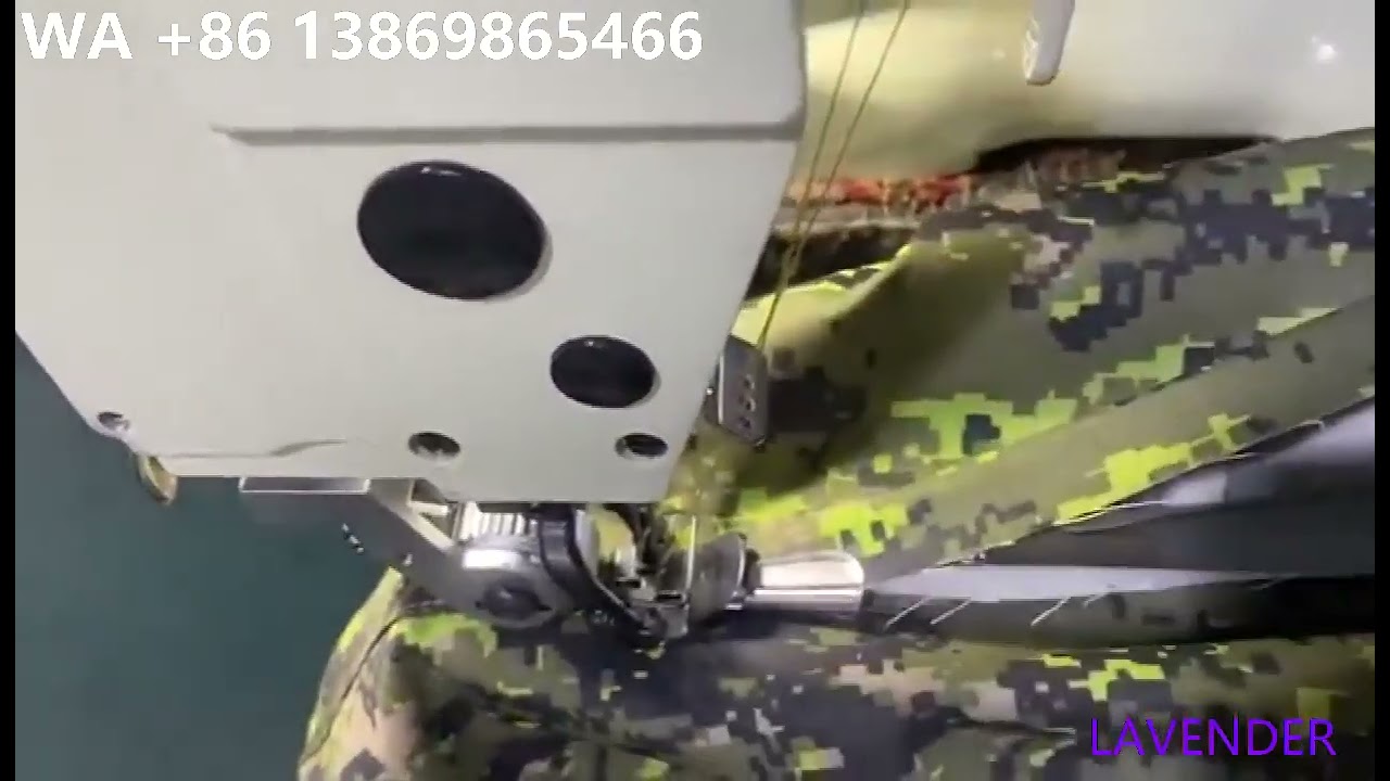 LD-927, double needle feed off arm chain stitch machine with puller