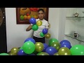 ARCO ORGÁNICO CON GLOBOS