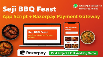 🔥 Proyek Pesta BBQ Seji di Google App Script | Sistem Pembayaran Online | Jual Makanan Online