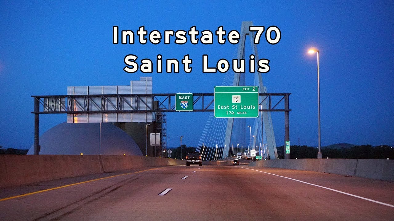 2017/06/12 Interstate 70 St. Louis at Dusk [4K] YouTube