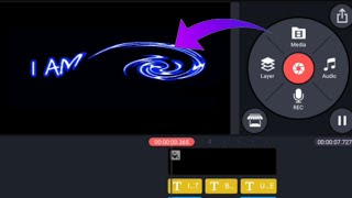How to make amazing text curve effect #harshglow #kinemaster#textedit