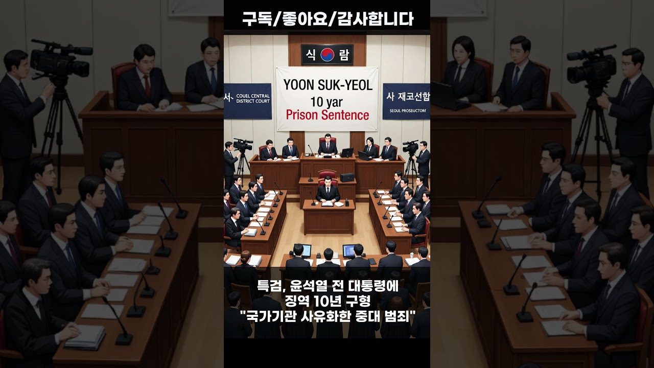 특검, 윤석열 전 대통령에 징역 10년 구형… 국가기관 사유화한 중대 범죄