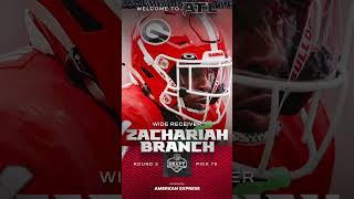 HOW 'BOUT ZACHARIAH BRANCH 🔥 #falcons #birdfeeder #nfldraft #nfl