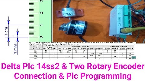 Delta Plc 14ss2 & Two Rotary Encoder Connection Programming
