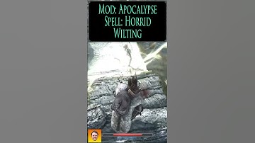 Checkout the spell, HORRID WILTING, from the Skyrim Spell Mod APOCALYPSE! #shorts