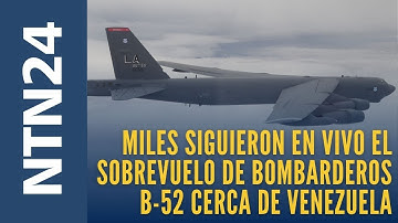 Miles de personas siguieron en vivo el sobrevuelo de bombarderos B-52 cerca de Venezuela