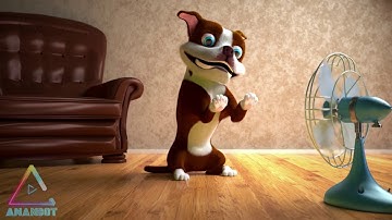 3D  Dog Character Design and Animation - Maya and VRay