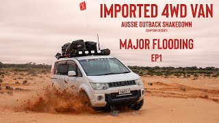 EP1  Outback Flood  Will the Van Make it to the Simpson Desert? Delica D5  Prado 150  79 Series