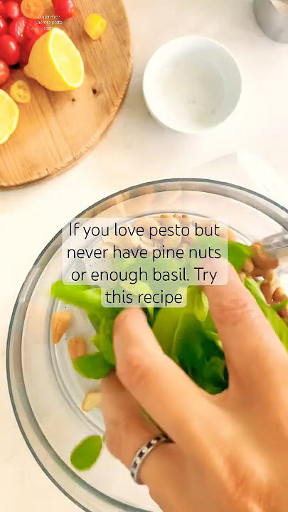 Easy Gluten-free pesto  pasta salad No pine nuts #shorts #gluten-free #pesto #caprese #food