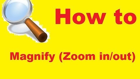 How to Magnify (Zoom in/out) your Screen Easy method [Windows 8/8.1/7/XP/10] by BHARATHI Tutorials