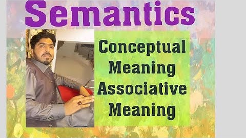 Semantics:Types of Meaning