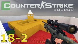 Counter-Strike: Source AWP Gameplay - awp_lego_2c (18-2)