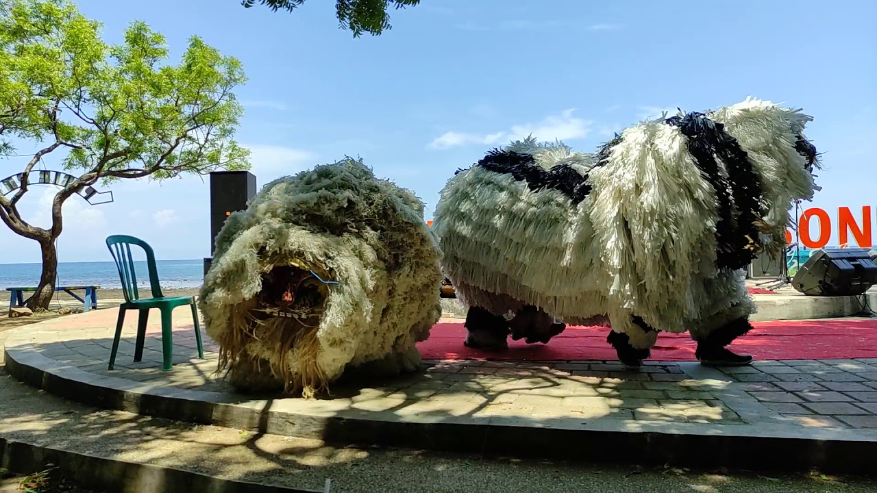 Can Macanan Kaddhuk, di Pantai Tampora Situbondo. Kesenian tradisional