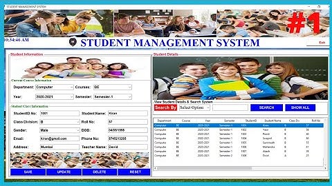 1/2 - How to make student management system in python with database (Mini Project) 1 of 2