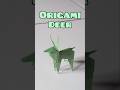 How to Make Deer with Paper - Easy Origami Deer #origami #deer #rusa #papercraft #craft