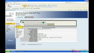 Backup config switch 3COM 2226 SFP Plus