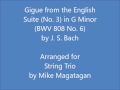 Miniature de la vidéo de la chanson English Suite No. 3 In G Minor, Bwv 808: Ix. Gigue