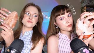 ASMR two salt lamps tapping and scratching