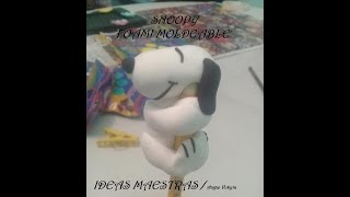 DECORANDO PLUMAS CON FOAMI MOLDEABLE / manualidad / Snoopy /