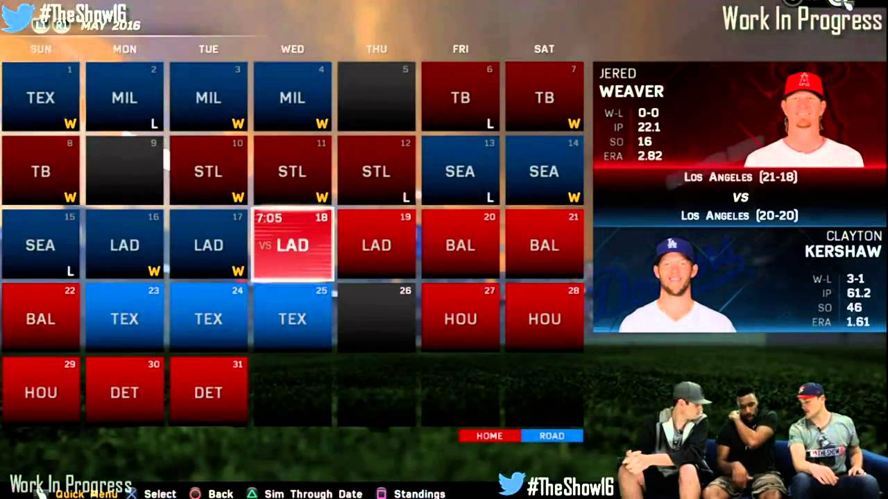"MLB 16 The Show" Live Stream - Presentation and Commentary  Updates