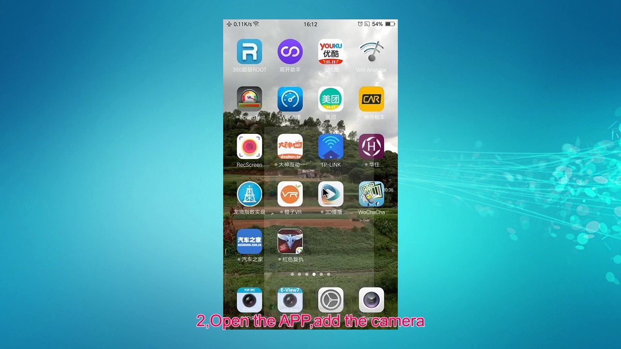 WANSCAM Outdoor camera phone APP eView7(One key setting) YouTube