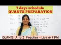 1 week - Preparation Strategy for Quants A to Z series