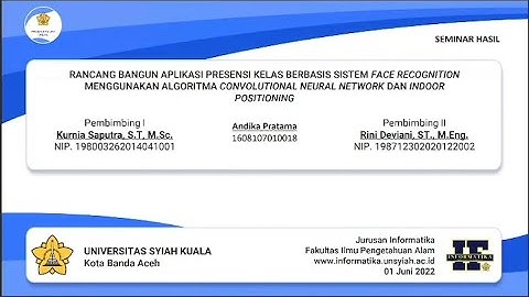 Seminar Hasil - Andika Pratama - RANCANGAN APLIKASI PRESENSI KELAS BERBASIS SISTEM FACE RECOGNITION