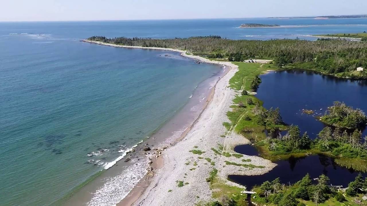 Long Beach and Big Lake, Lower East Chezzetcook, NS, Calm sunny morning